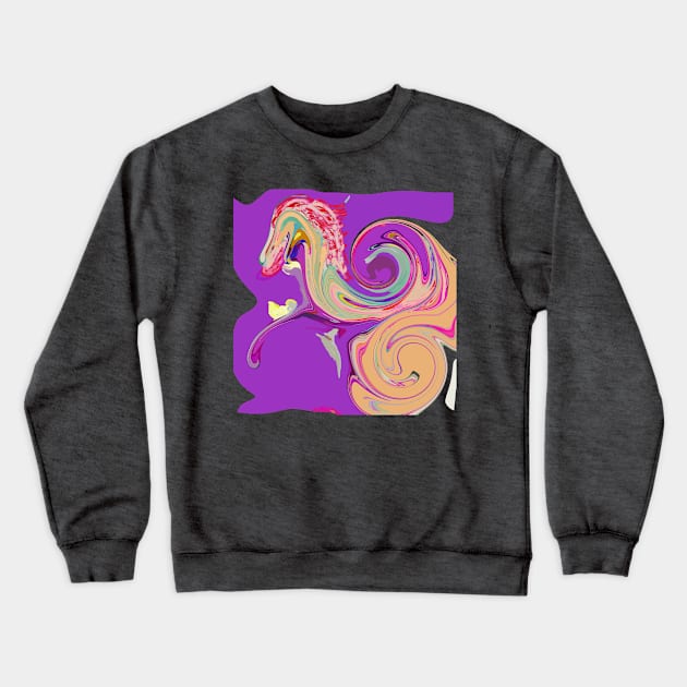 A Pony inside the purple dream. Crewneck Sweatshirt by Love you guys